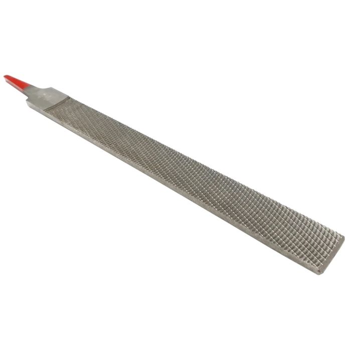 Iwasaki CP-20S Japanese Chemically Polished Flat Carvers File Smooth Cut, 200mm x 20mm with red tang