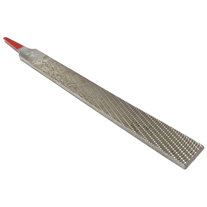 Iwasaki CP-15E 150mm x 16mm flat carvers file with a red tang