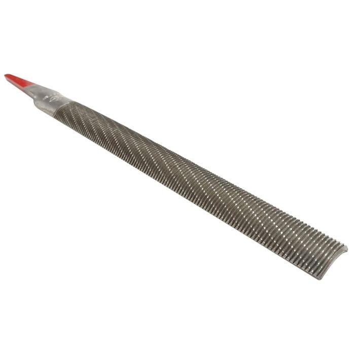 Iwasaki CP-15HE 150mm x 16mm Japanese Chemically Polished Half Round Carvers File with red tang