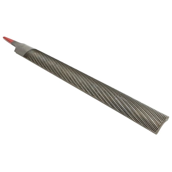Iwasaki CP-20HE 200mm half round carvers file extra smooth cut with red handle