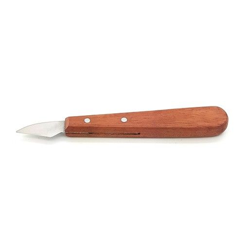 Beber skew chip carving knife with Sheffield steel blade and rosewood handle