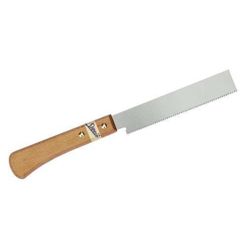 Shogun FL150 Japanese flush cut pull saw with 150mm flexible blade and wooden handle