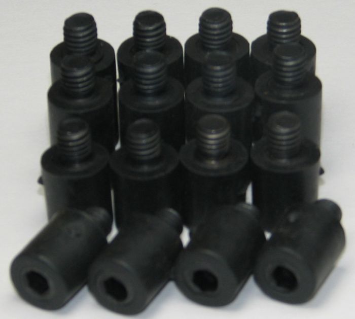Charnwood VIPERFJR Pack of 16 Spare Rubber Pads for Flat Jaws with screws