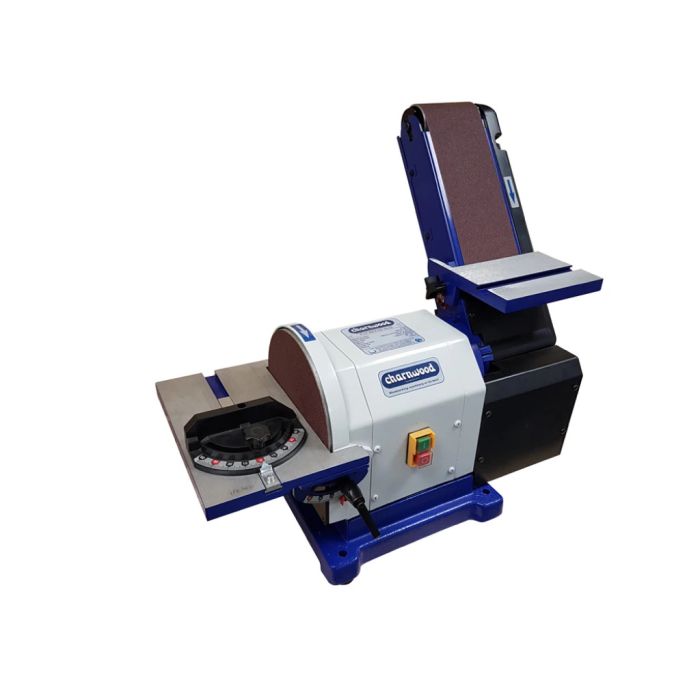 Charnwood BD48 Belt & Disc Sander, 4″ x 8″ with Integral Dust Collection