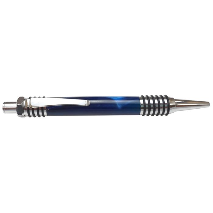 Charnwood Warrior Click Pen WC3 in chrome with ten rubber O-rings