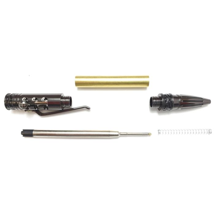 Charnwood SS2 Stick Shift Click Pen in Gun Metal