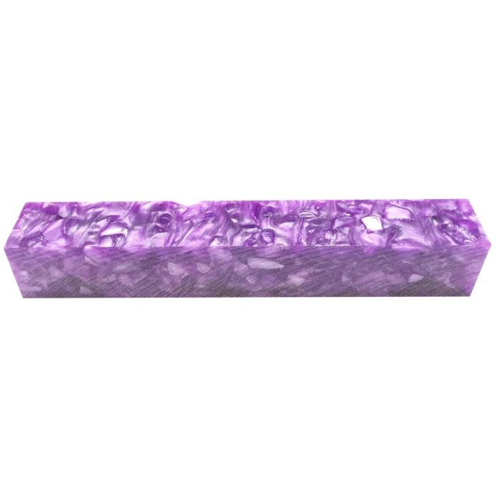 Charnwood AB09 Crush Acrylic Pen Blank in Pearl Purple, 20mm x 20mm x 130mm
