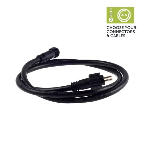 Ellumiere 02EC002 2M Extension Cable for 12V outdoor garden lighting systems