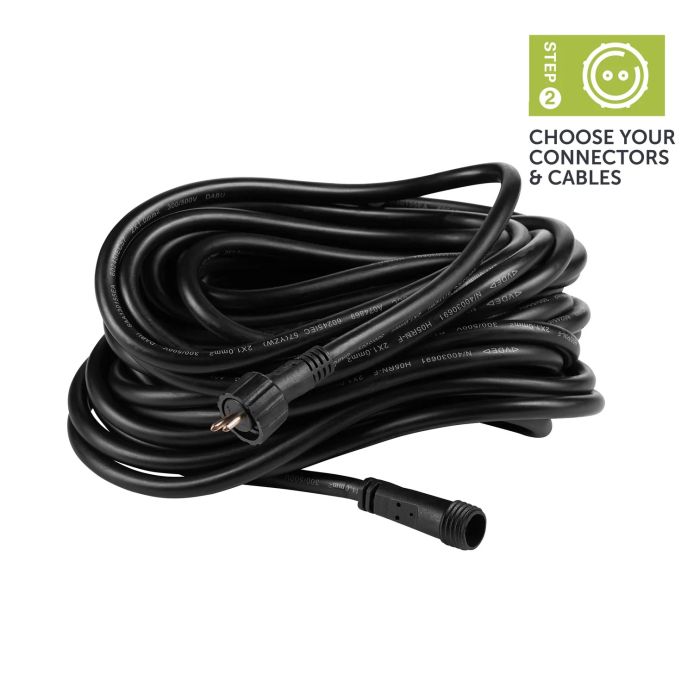 Ellumiere 02EC010 10m 12V garden lighting extension cable with robust UV-resistant PVC construction