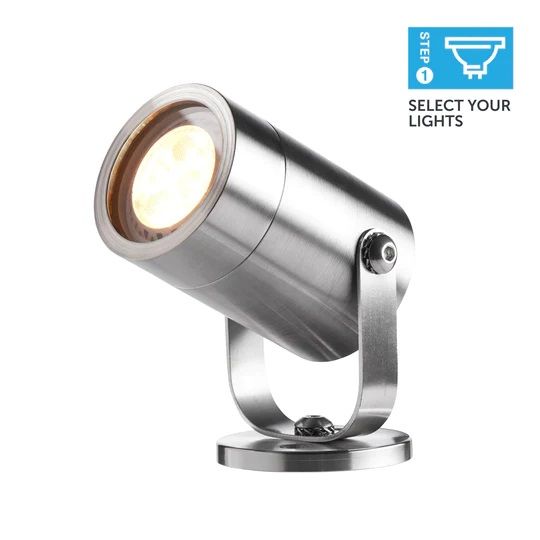 Ellumiere 01EL066 2W Spotlight in stainless steel