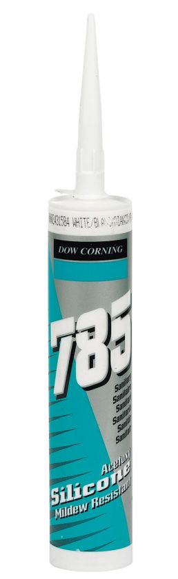 Geocel Dow Corning 785 bacteria resistant sanitary silicone sealant, white 310ml