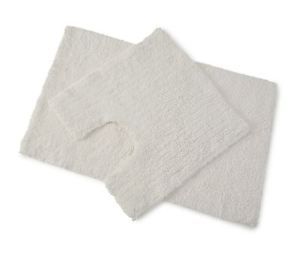 Blue Canyon 105/WH Premier 2 Piece Bath Mat Set in white