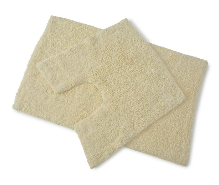Blue Canyon 105/CR Premier 2 Piece Bath Mat Set 50x80cm 50x50cm Cream