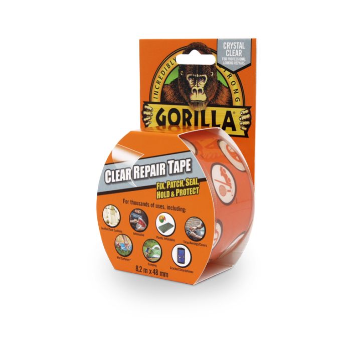 Gorilla Clear Repair Tape, 8.2m, clear