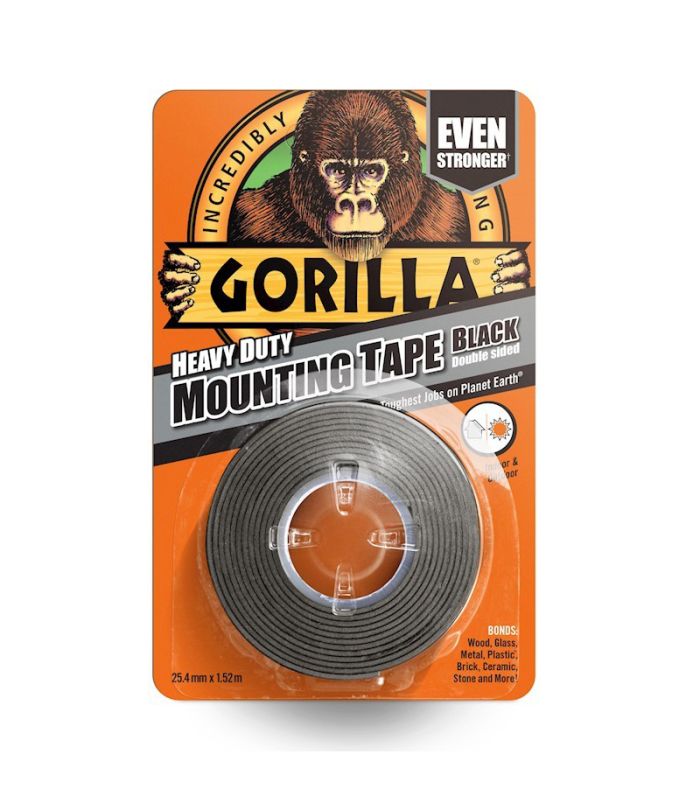 Gorilla Heavy Duty Mounting Tape 1.5m black double-sided adhesive tape