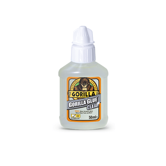 Gorilla Clear Glue 50ml crystal clear adhesive bottle