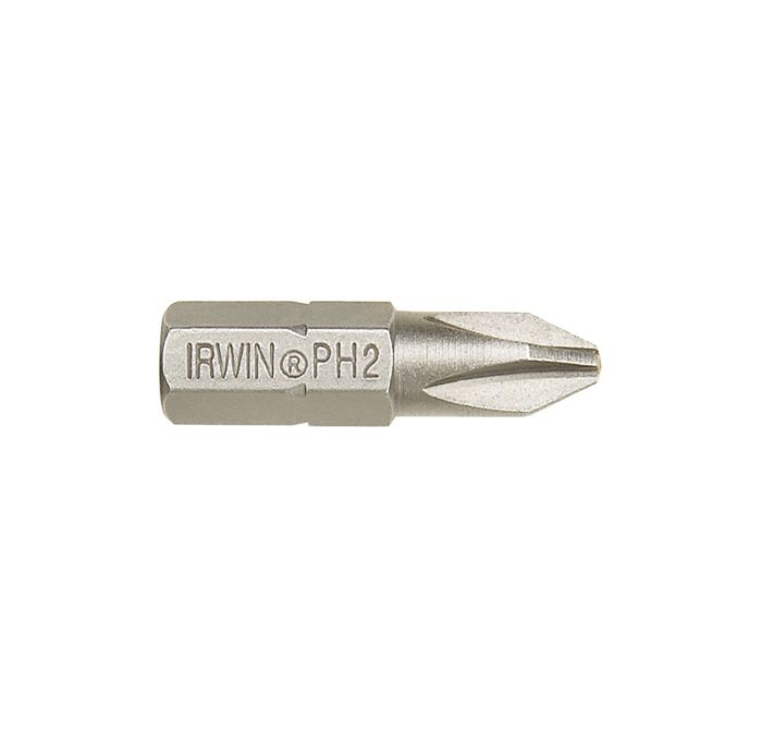 Irwin IRW10504388 Phillips PH2 x 25mm Screwdriver Bits in a pack of 2