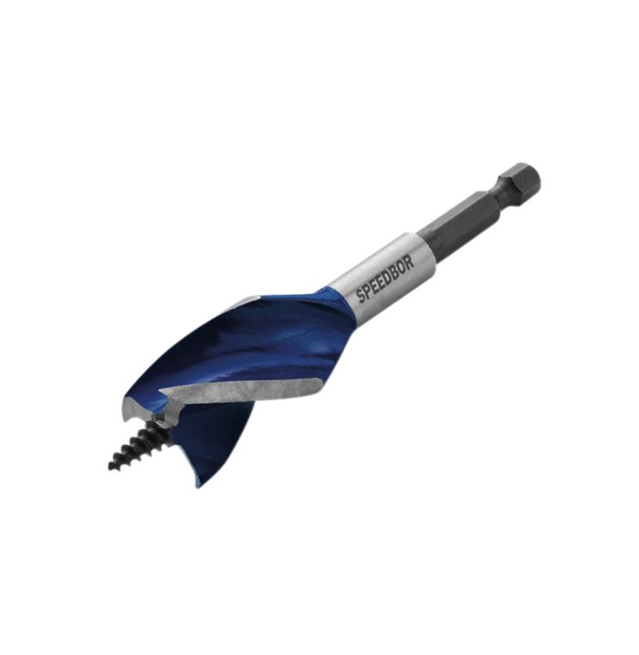 Irwin IRW1921930 6X Blue Groove Stubby Wood Bit, 14mm x 4in