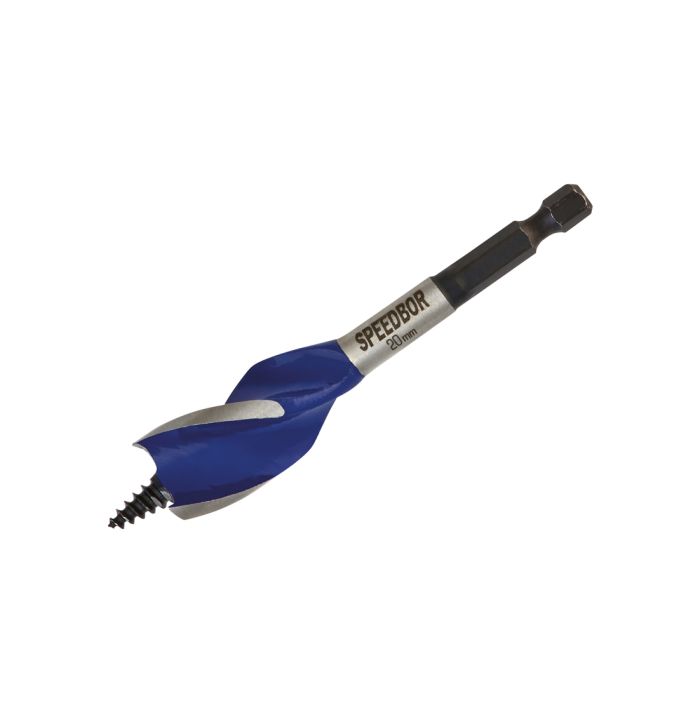 Irwin IRW1921993 6X Blue Groove Stubby Wood Bit 20mm x 4in