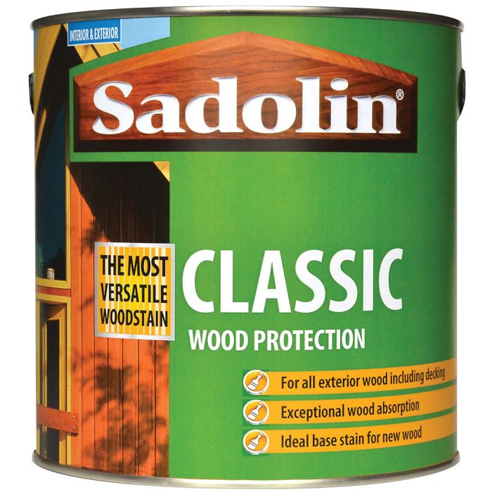 Sadolin Classic Wood Protection Jacobean Walnut 1L exterior timber treatment