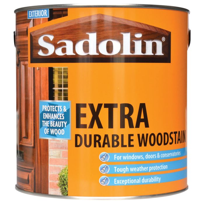 Sadolin Extra Durable Woodstain Teak 1L exterior timbercare tin