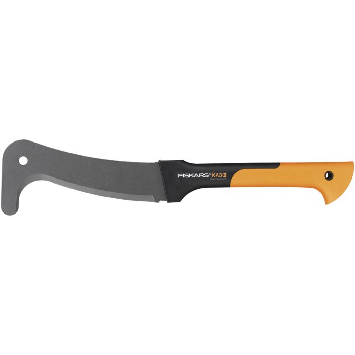 Fiskars WoodXpert Brush Hook XA3 with steel blade and FiberComp shaft