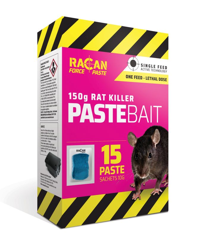 Racan R8912 Force Paste 15 x 10g sachets rodent control