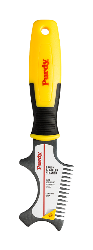 Purdy Brush and Roller Cleaner decorating accessory with stainless steel blade and comfort thumb grip