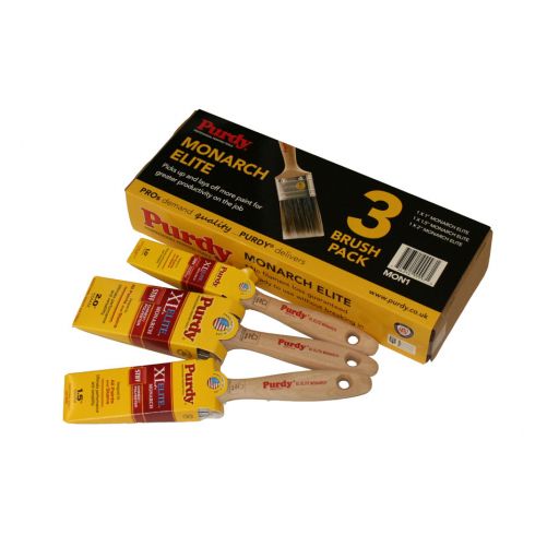 Purdy Monarch Elite Brushes (1", 1.5", 2") Pack of 3