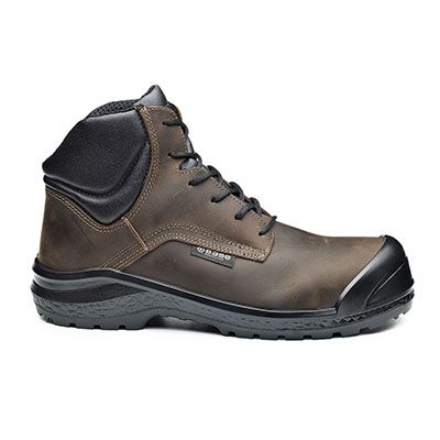 Base B0883 Be-Browny Top/Be Jetty Top safety boots in brown and black size 9
