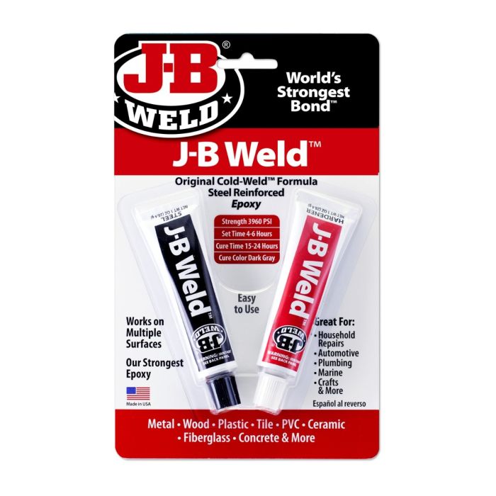 J-B Weld 8265-SUK The Original Cold-Weld Epoxy 2 x 30ml
