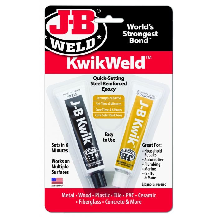 J-B Weld 8276UK KwikWeld Quick Setting Epoxy 2 x 30ml