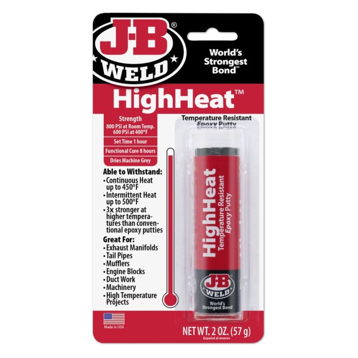 J-B Weld 8297UK HighHeat Epoxy Putty 57g