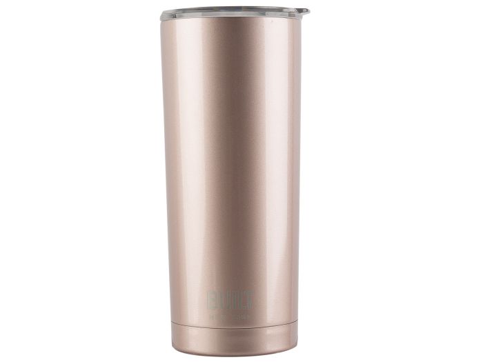 Built 20oz double walled stainless steel water tumbler in rose gold