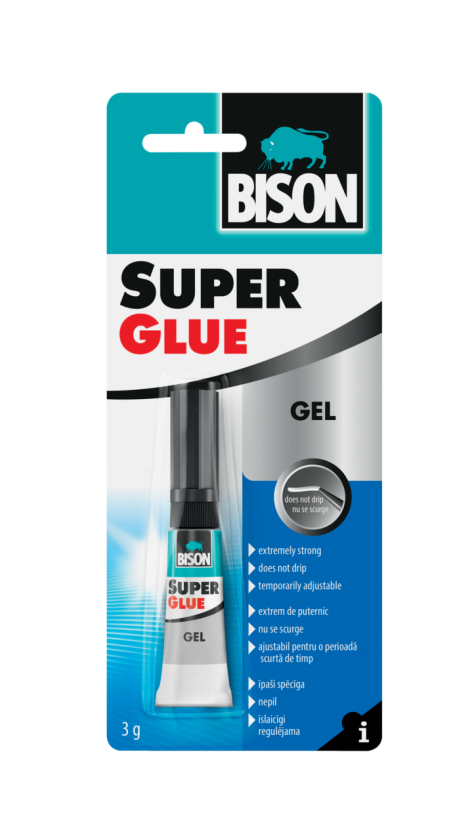 Bison Super Glue Gel Adhesive 3g