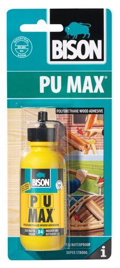 Bison PU Max 75g polyurethane wood construction adhesive flacon