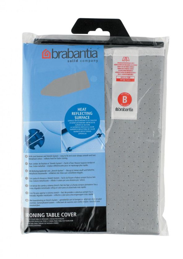 Brabantia 317705 Heat Reflecting Ironing Board Cover Size B 124cm x 38cm