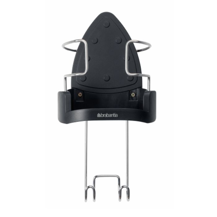 Brabantia Iron Store heat-resistant metal iron holder with steel hook and flex holder, 16 by 14 by 8.5 cm