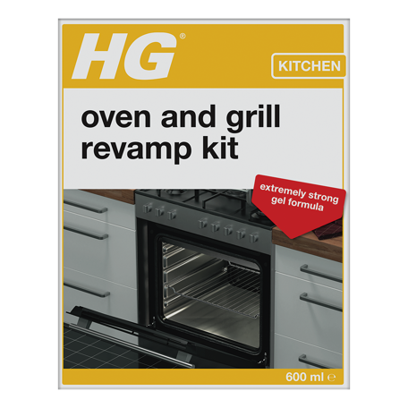HG Oven and Grill Revamp Kit 600ml cleaning kit with special brush