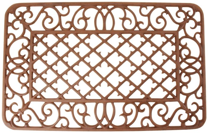 Fallen Fruits LH45 Cast Iron Doormat - Rectangular, 66.5 x 42.2 x 1.8 cm