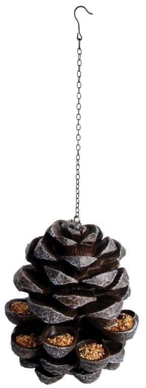 Fallen Fruits FB176 Pinecone Bird Feeder with chain