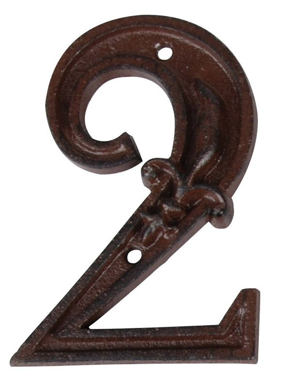 Fallen Fruits DB62-2 Cast Iron House Number - 2