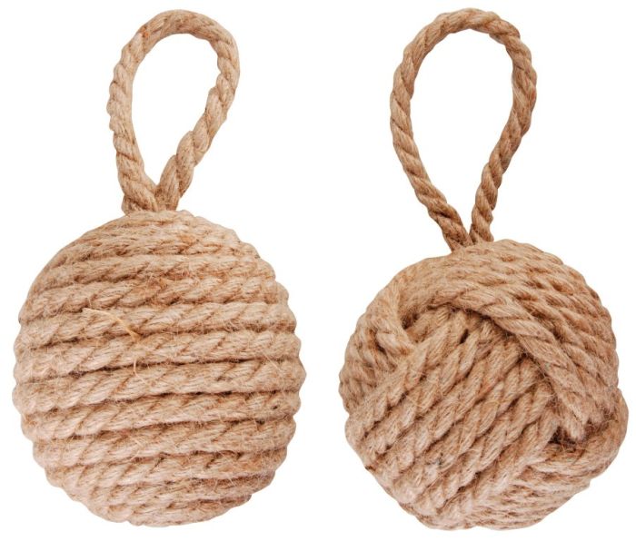 Fallen Fruits LH162 12.8 x 12.8 x 14.2cm maritime rope knot doorstop