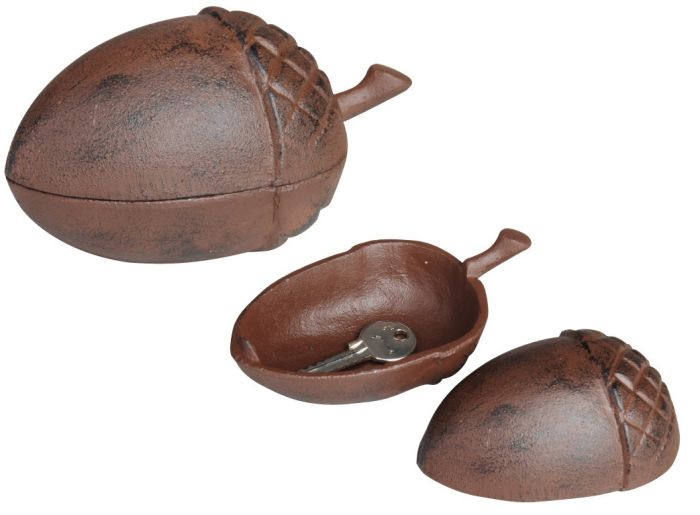 Fallen Fruits LH165 Acorn Key Keeper, 13.2 x 7.6 x 6.9 cm cast iron