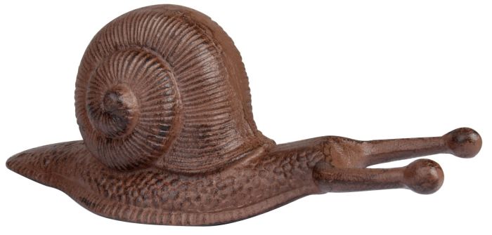 Fallen Fruits LH168 cast iron snail bootjack, 31.9 x 12.5 x 12.5cm