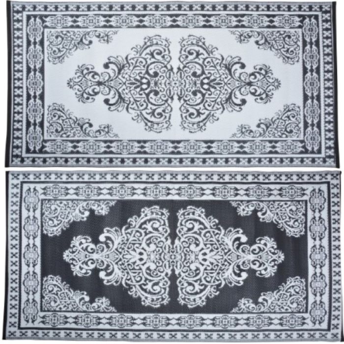 Fallen Fruits OC11 Persian styled reversible garden carpet, 119.5 x 186 x 0.3cm