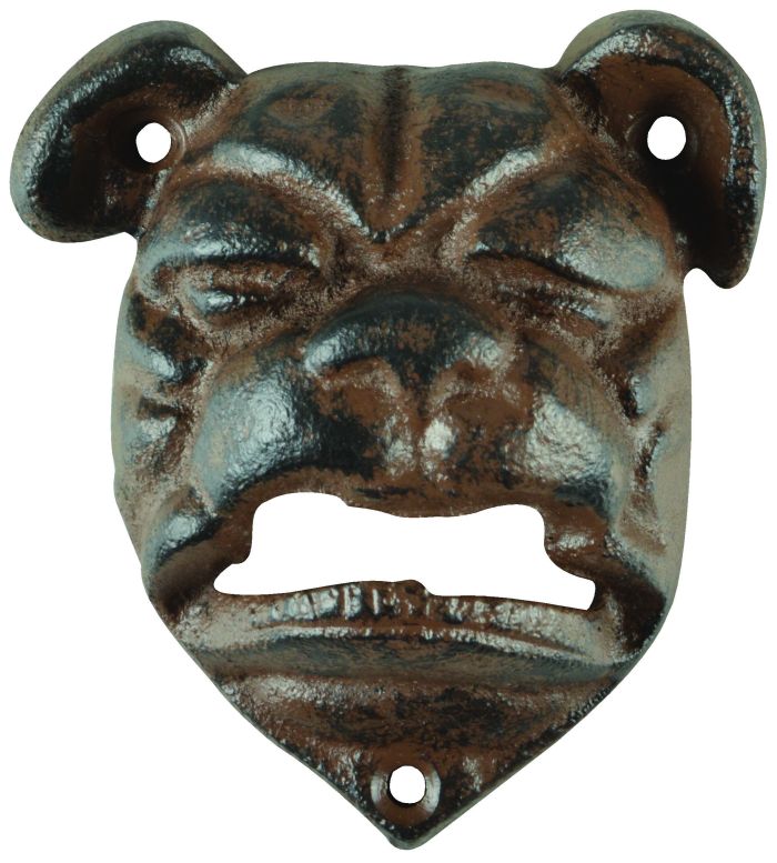 Fallen Fruits TT204 Bulldog Bottle Opener measuring 8.3x3.6x9.1cm