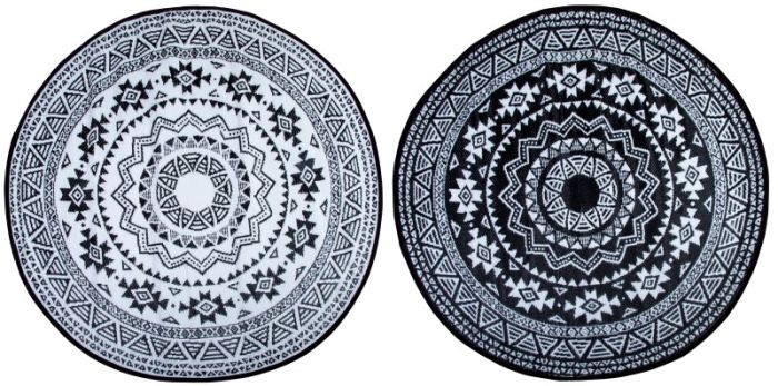 Fallen Fruits OC18 Round Garden Carpet, 180.0x180.0x0.8cm mat