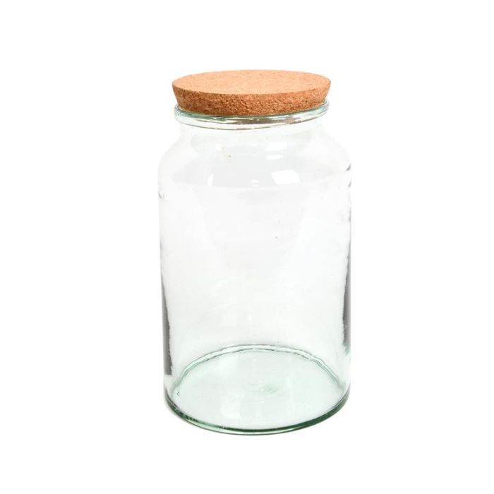 Fallen Fruits AGG69 Half Open Terrarium Bottle Medium 18.5x18.5x32.3 cm glass terrarium bottle