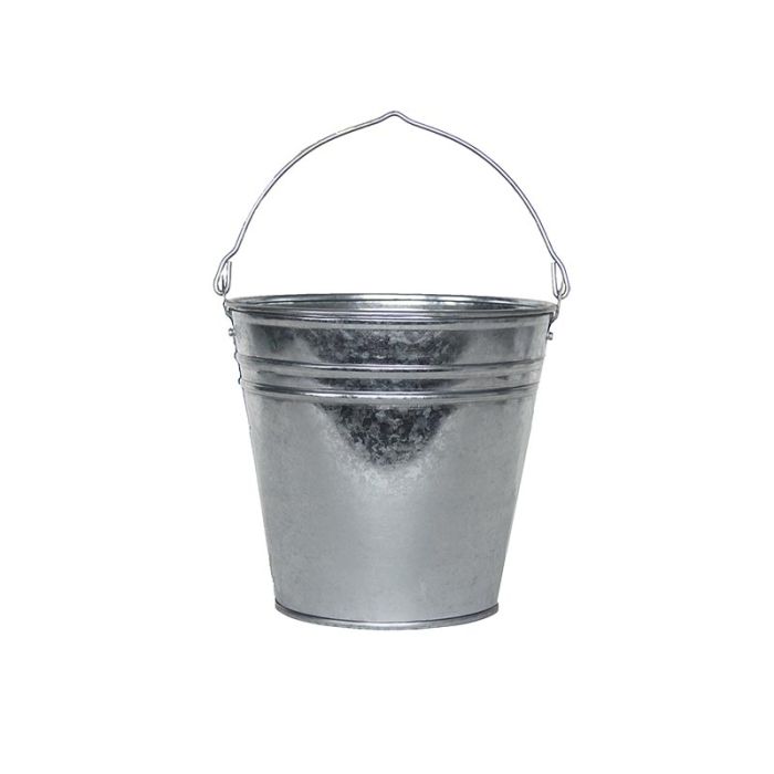 Fallen Fruits OZ72 Medium Zinc Bucket, 6.15 litre, 26.0 x 25.2 x 25.0cm